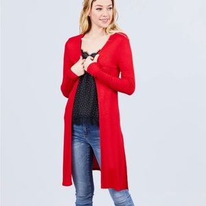 NY&Co Brand New Red Duster Cardigan 🌹